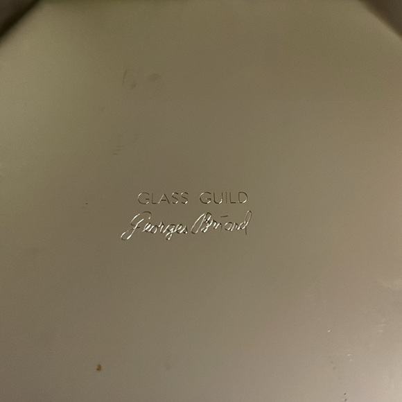 Rare Find Georges Briard Glass Guild Hexagonal Plate - Picture 2 of 3